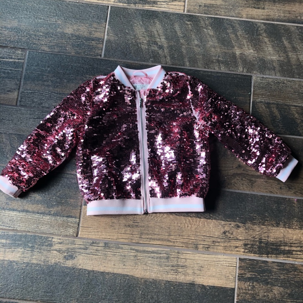 Toddler girls sequin jacket